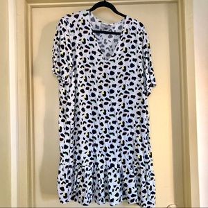 ASOS Curve drop waist animal print dress